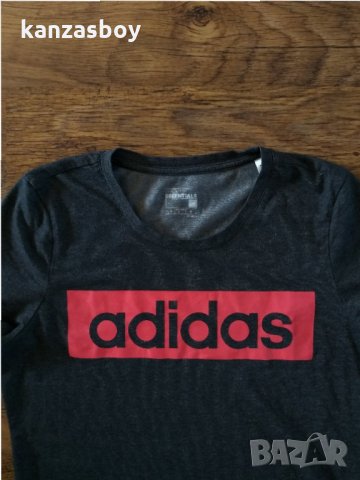 Adidas Essentials Linear - страхотна дамска тениска КАТО НОВА, снимка 6 - Тениски - 32363559