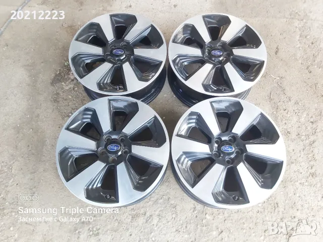 4 броя алуминиеви джанти за Subaru Forester,Legasy,Impreza 17, снимка 3 - Гуми и джанти - 49772282