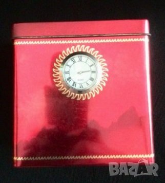 Ламаринена кутия с часовник, снимка 6 - Други ценни предмети - 37314117