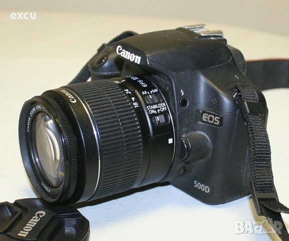 Фотоапарат Canon 500D с обектив Canon EF-S 18-55 IS II