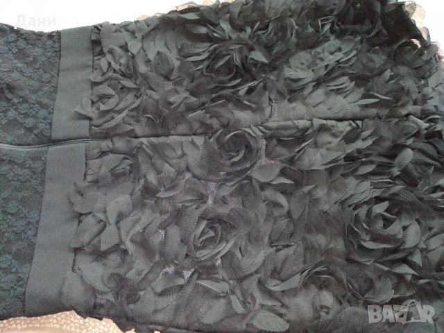 Елегантна черна рокля Jjina fruit, снимка 12 - Рокли - 28874584