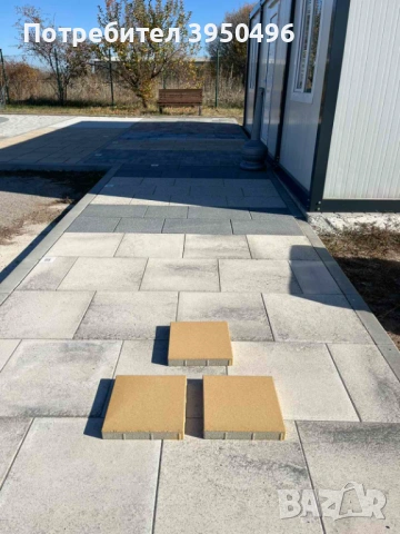 Градинска тротоарна плоча 30x30x4см Semmelrock, цвят: охра, снимка 2 - Строителни материали - 53059929