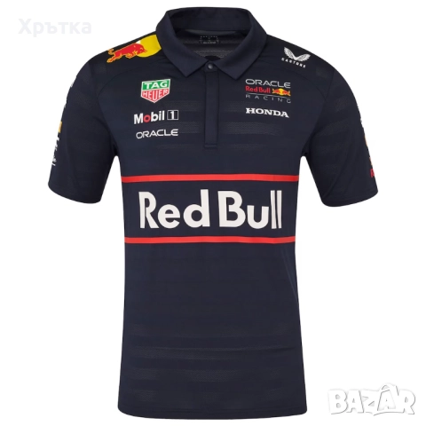 Red Bull Racing F1 Team Polo Shirt - Оригинална мъжка тениска с яка, снимка 7 - Тениски - 52727999
