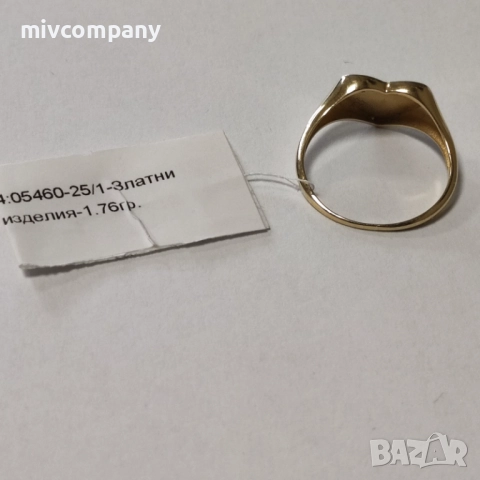 Златен пръстен 1.76гр., снимка 3 - Пръстени - 52447764