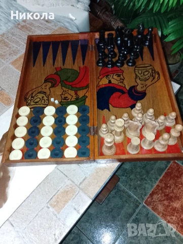 Шах табла 48/48 от соца с фигури и пулове,,ханКрум"