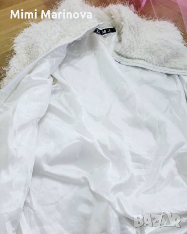 Памучен Пухен елек с кожена връзка, снимка 3 - Елеци - 32893339