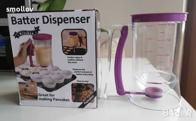 Нов дозатор за мъфини и палачинки, снимка 3 - Форми - 53300947