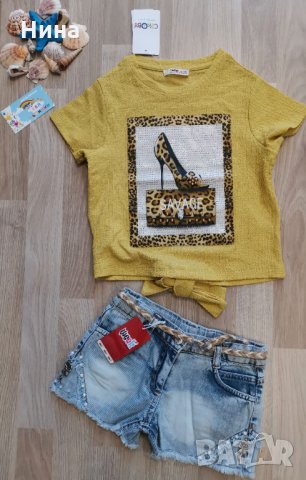 Модерна блуза Cikoby в горчица, снимка 3 - Детски Блузи и туники - 28467710