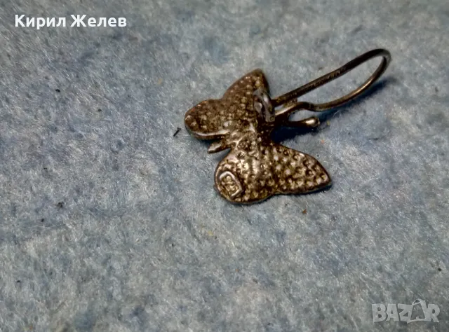 ПРЕКРАСНА ФИГУРАЛНА ЕМАЙЛИРАНА СРЕБЪРНА ОБЕЦА ПЕПЕРУДА СРЕБРО 925 ФИНА РЪЧНА АРТ ИЗРАБОТКА 49615, снимка 2 - Обеци - 49071106