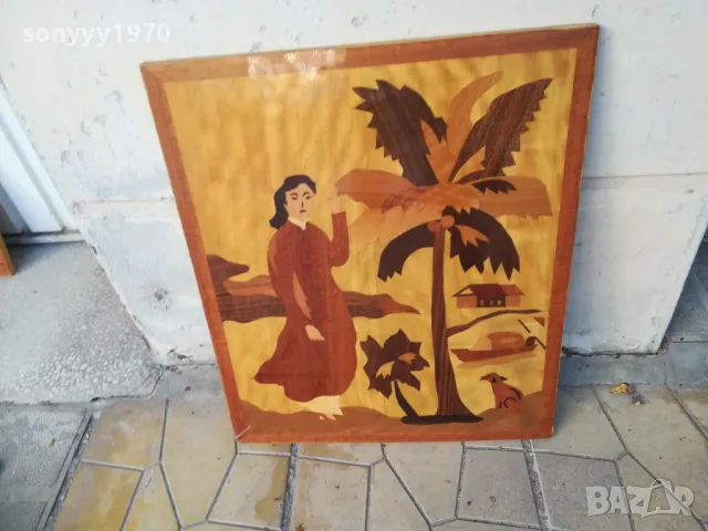 КАРТИНА ДЪРВО-ЕСТЕСТВЕН ФУРНИР 50Х42СМ 2710240702