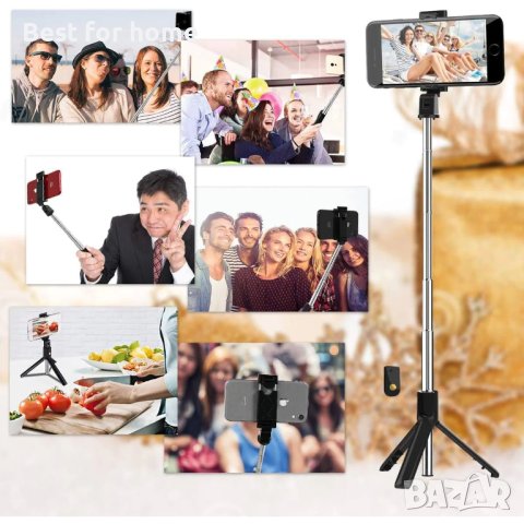 Селфи стик и трипод с дистанционно 2в1 - Atron K07, снимка 7 - Селфи стикове, аксесоари - 43472018