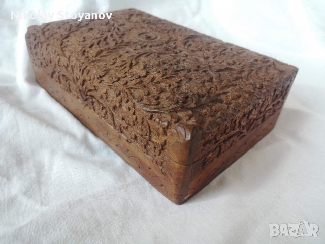 Дървена кутийка - резбована, снимка 1 - Декорация за дома - 28609233