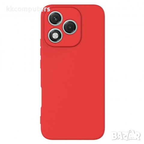 Силиконов кейс bSmart Silicone Soft Cover и Протектор За Honor 400 Lite, Червен