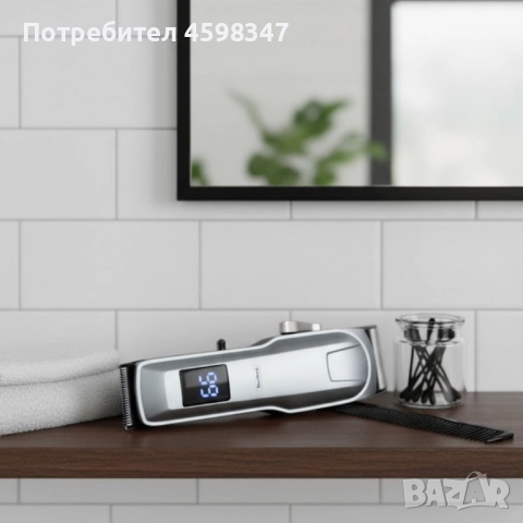 Безжична машинка за подстригване Rosberg R51810Q, 5W, DC 3.7V 1200mAh, USB зареждане, снимка 1