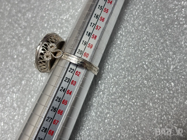 Дамски Сребърен Пръстен (проба 925)- 7,07 грама, снимка 12 - Пръстени - 53511273