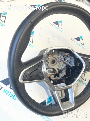 484002607R кожен мултифункционален волан от Renault Captur 2 HFMF, 1.3TCe, Двигател H5H470, снимка 3 - Части - 52368662