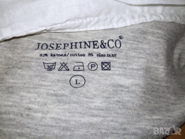 Josephine & Co - L- Ефектна туника/ жилетка от трико с добавена шал- яка, снимка 9 - Жилетки - 39991122