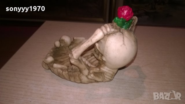 черепи-Декоративен пепелник-14х12х12см, снимка 9 - Колекции - 26905679