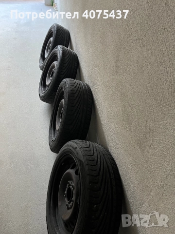 Железни джанти с гуми за BMW 16 цола, снимка 2 - Гуми и джанти - 52267864