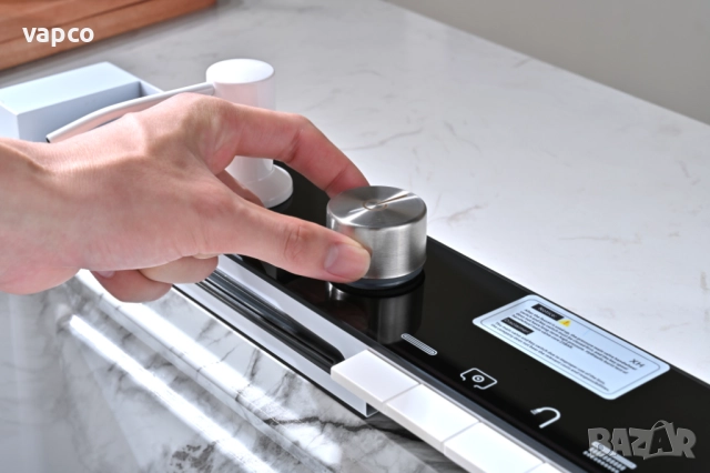 Бял мрамор - Мултифункционална кухненска мивка с двоен водопад , снимка 2 - Мивки - 52128606