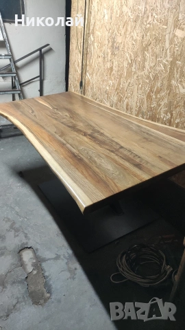 Маса от масив орех, снимка 7 - Маси - 53541669