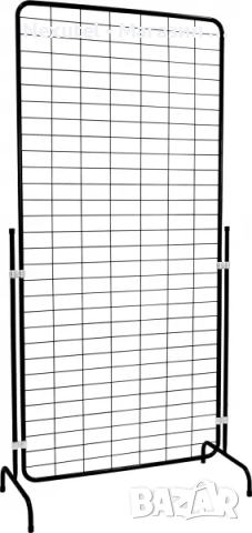 ПРОМО! Стелаж / Решетка за куки със тойка черна