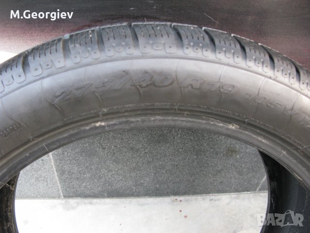 4 бр.ЗИМНИ ГУМИ СПОРТ ПАКЕТ PIRELLI SCORPION WINTER RSC- 275/40/19 и 245/45/19 .-7,3 mm., снимка 4 - Гуми и джанти - 26916113