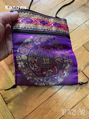 Индийска платнена чантичка унисекс , снимка 2 - Чанти - 51223495