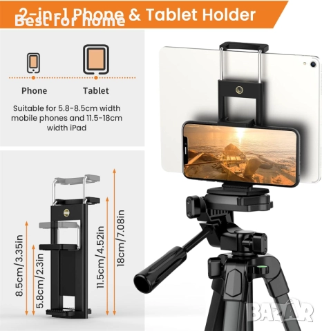Статив за телефон, за камера с  Bluetooth дистанционно управление , снимка 4 - Чанти, стативи, аксесоари - 51561983