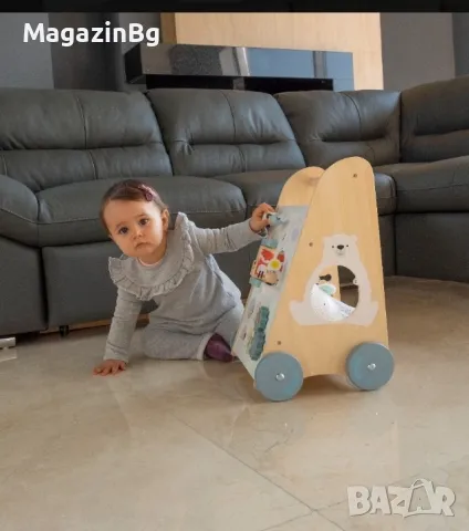 Дървена играчка за прохождане 2145 проходилка 

, снимка 2 - Други - 48295931