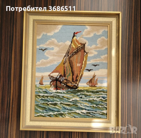 Гоблен в масивна рамка