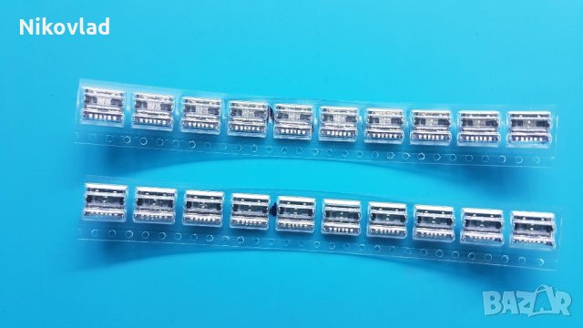 Букса (конектор)  USB 3.1 Type C Connector 6 Pin, снимка 2 - Резервни части за телефони - 33043682
