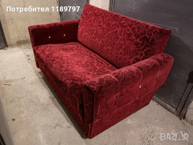 Диван, два фотьойла и таборетка, снимка 2 - Дивани и мека мебел - 52848843