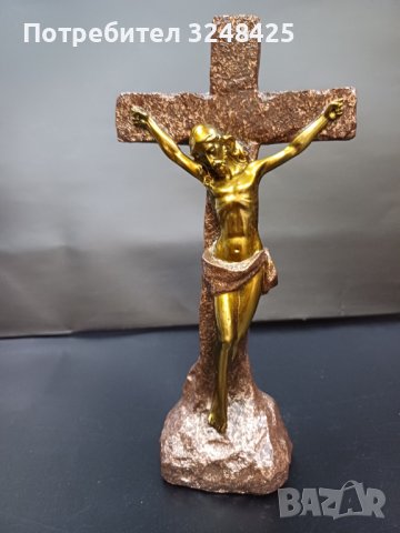 Статуетка Христос на кръста - полирезин от висок клас, снимка 6 - Статуетки - 43212895