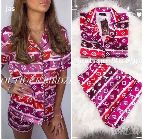 Сатенена пижама Louis Vuitton