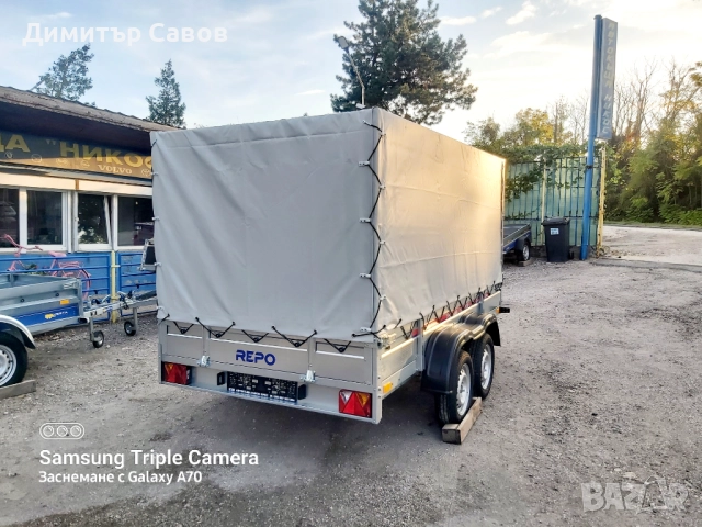 Туристическо ремарке Поп Индъстри с брезент и шпригли H-150, снимка 8 - Ремаркета - 51922008