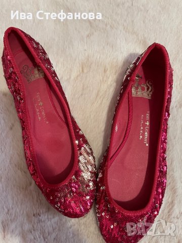 Нови цикламени балеринки с пайети  , снимка 3 - Дамски ежедневни обувки - 36715914