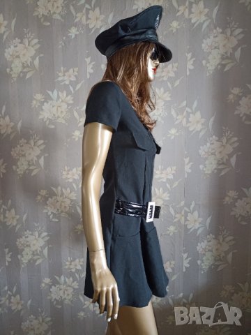 Парти костюм -полицайка от 3 части- рокля, шапка, белезници , снимка 7 - Други - 36657667