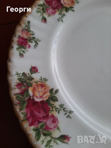 Плато Royal Albert Old Contry Roses 26см, снимка 2 - Чинии - 39660836