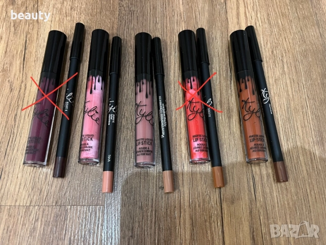 Нови матови комплекти червило + молив на марката KYLIE 