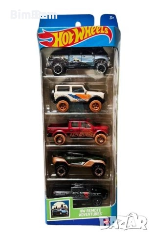 Оригинален комплект колички Hot Wheels - Remote Adventures