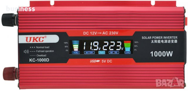 UKC инвертор за автомобил 500/1000 / 2000W / 12V 220V- с дисплей, снимка 2 - Аксесоари и консумативи - 35107524