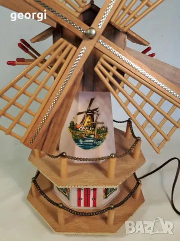 мудикална нощна лампа вятърна мелница 23/6, снимка 2 - Настолни лампи - 49663597