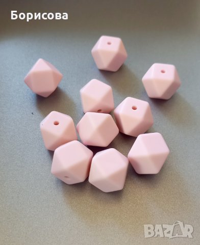 Силиконовото мънисто многоъгълник за бебешка залъгалка, снимка 6 - Други - 34632473