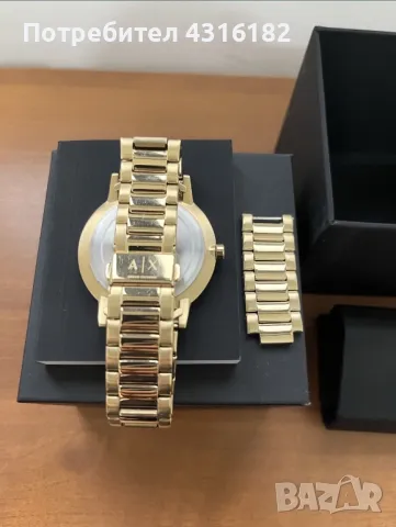 Златен часовник на Armani , снимка 2 - Мъжки - 48175628