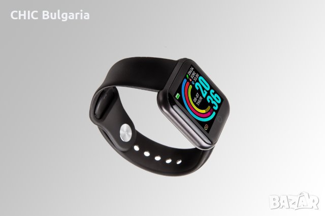Смарт часовник (smartwatch) със силиконова каишка , снимка 2 - Смарт гривни - 41587964