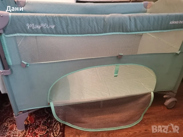 Сгъваема бебешка кошара KikkaBoo - Milky Way, снимка 1