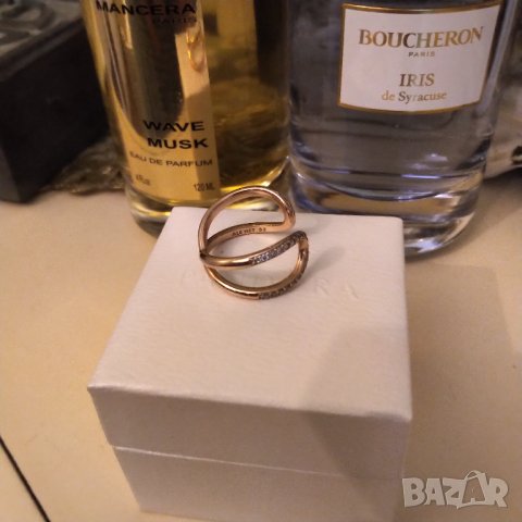 Пандора оригинален сребърен пръстен с  розова позлата , снимка 2 - Пръстени - 37188684