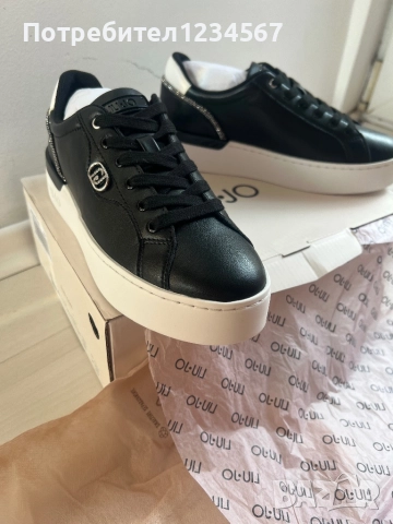 НОВИ маратонки LIU JO от естествена кожа с цирконии, снимка 12 - Маратонки - 51437858