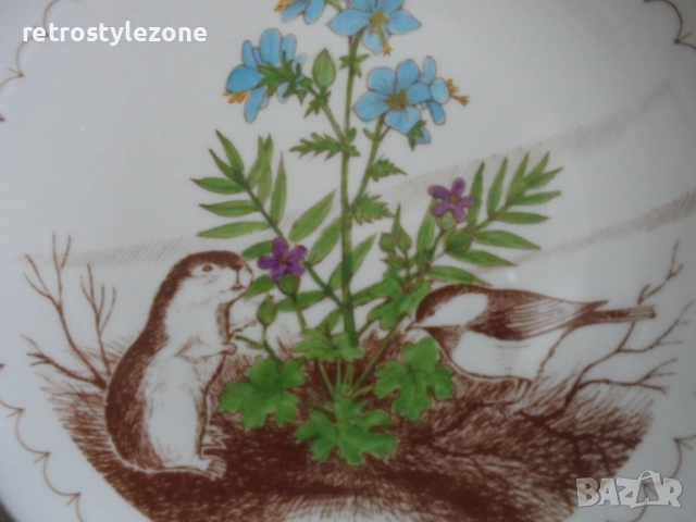 № 8318   Колекционерска чиния - Sverige Blommor & Djur –1978 г.  , снимка 3 - Други ценни предмети - 39298220